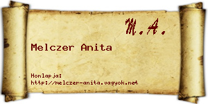 Melczer Anita névjegykártya